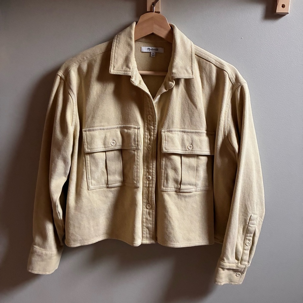 Madewell Flannel Cargo Button-Up Shirt